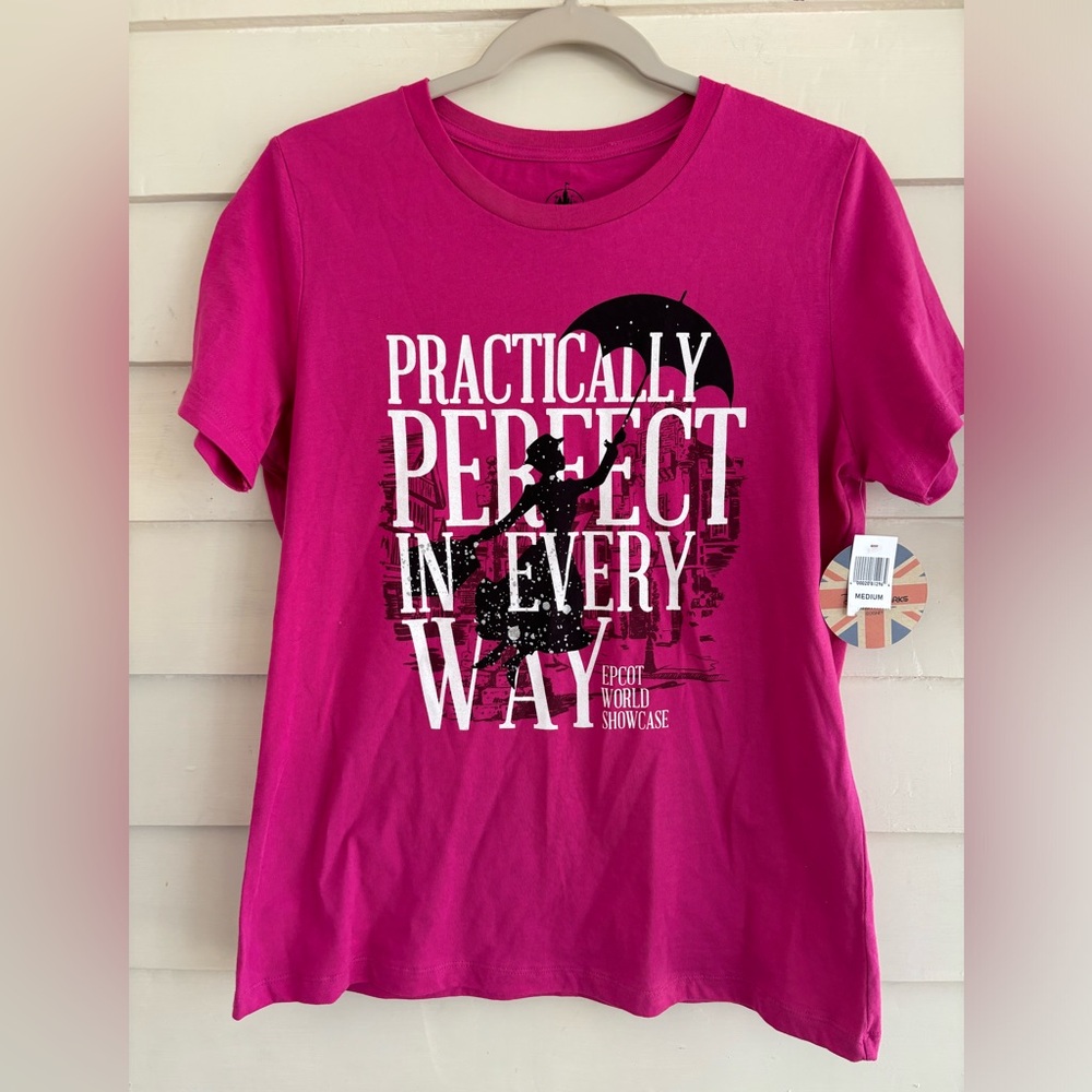 Disney Mary Poppins Epcot World Showcase Graphic Short Sleeve Tee Shirt …